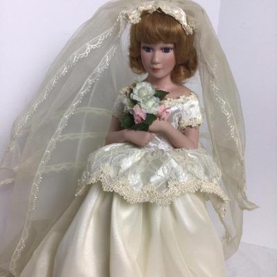 787 Bride Doll & Miniature Tea Set