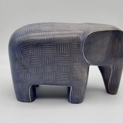Soapstone Blue Elephant
