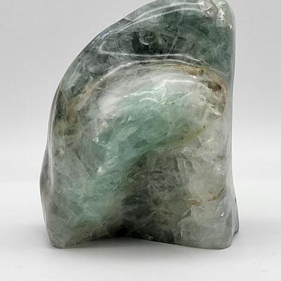 Polished Blue Green Rock Crystal
