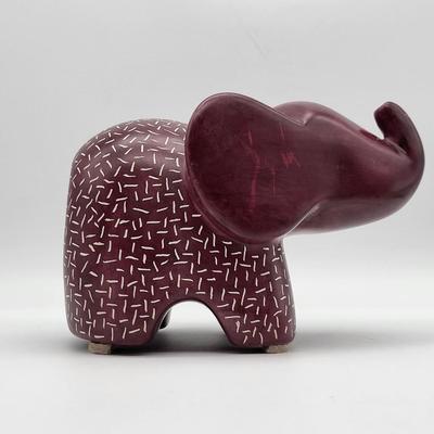 Merlot Soapstone Elephant