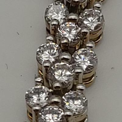 Swarovski Silver Tennis Bracelet 7.5" Long