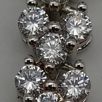 Swarovski Silver Tennis Bracelet 7.5" Long
