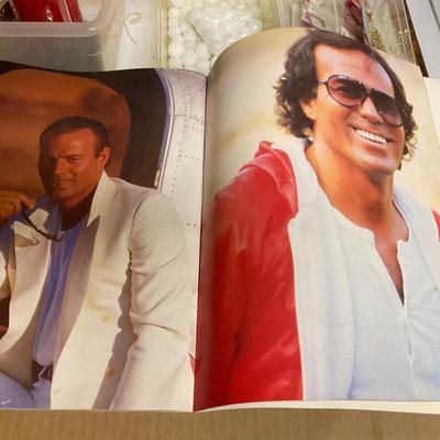 Miscellaneous Crafts, Candles And Julio Iglesias Magazine.