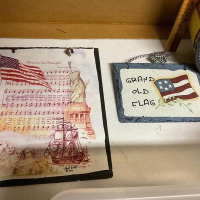 Tissue Gift Wrap, Glass Ornaments, Storage Box And plaques