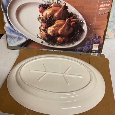 WhittierWare Ceramic 18â€ Oval Platter.
