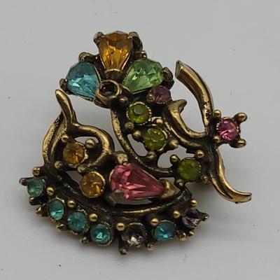 1960 Hollycraft Multi-Stone Pin