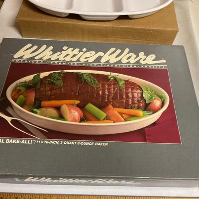 WhittierWare, Oval Bake All And Divided Dish
