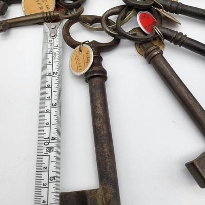 Antique LARGE Skeleton Key Lot