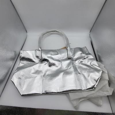 Michael Kors Chrome Silver Tote Bag