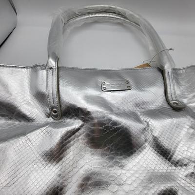 Michael Kors Chrome Silver Tote Bag