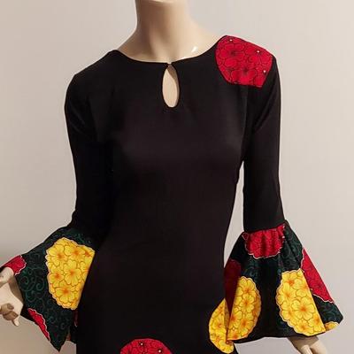 Vtg 70s Victor Costa OOAK Maxi dress Floral Chambray  AppliquÃ©s