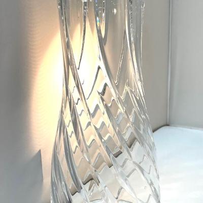 Large Deep Cut Crystal Vase High Quality Heavy
