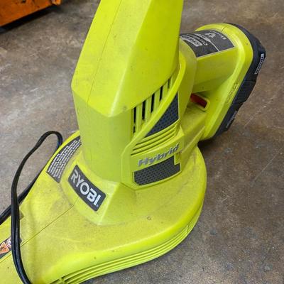 Ryobi Hybrid Battery & Electric Leaf Blower with Charger & Extra Batteries