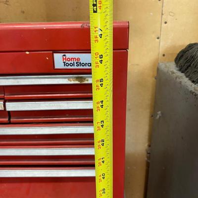 Craftsman Red Two-Piece Toolbox Roll Away Cabinet with All Tools & Hardware Included