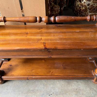 Retro Vintage Wood Country Rustic Console Table Buffet