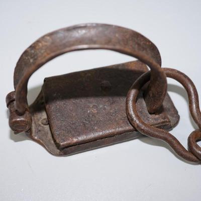 ANTIQUE IRON SHACKLES