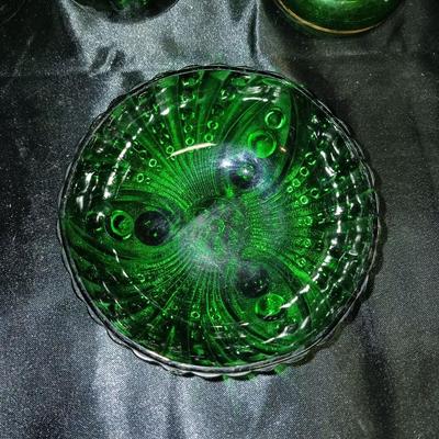 EMERALD GREEN GLASS WARE
