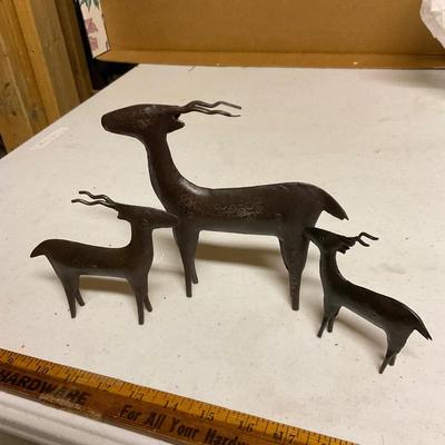 Vintage Metal Antelope