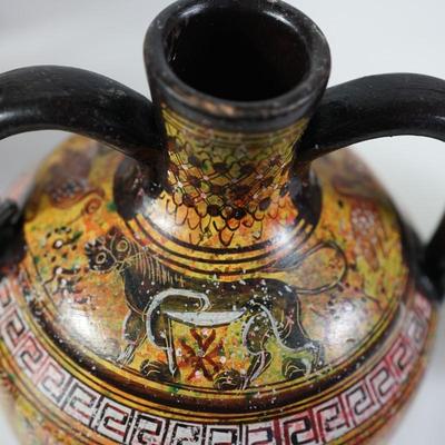 GROUPING OF FOUR STAVROPOULOS ANCIENT GREEK POTTERY REPRODUCTIONS OF QUALITY