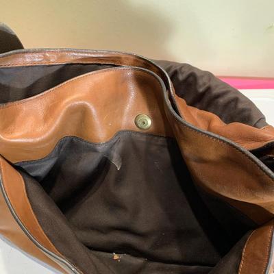 COACH Large Leather Crossbody Bag, Satchel, or Laptop Carrier