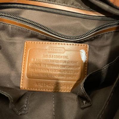 COACH Large Leather Crossbody Bag, Satchel, or Laptop Carrier