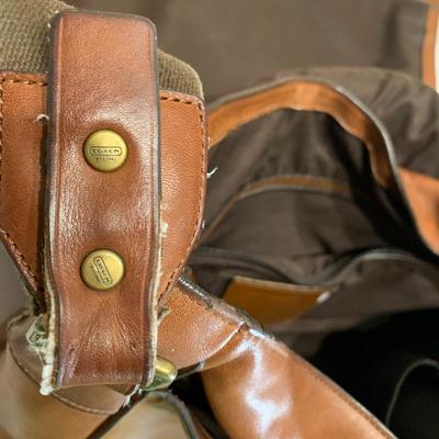 COACH Large Leather Crossbody Bag, Satchel, or Laptop Carrier