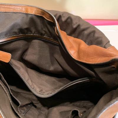 COACH Large Leather Crossbody Bag, Satchel, or Laptop Carrier