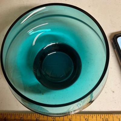Vintage Blue Glass Bowl
