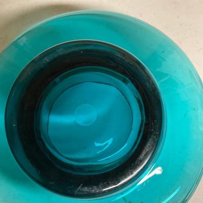 Vintage Blue Glass Bowl