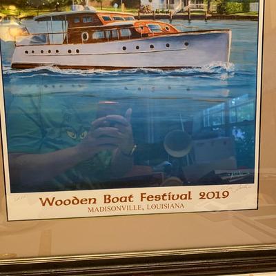 Wooden Boat Festival Madisonville 2019 Framed Matted Print Number ONE of 250