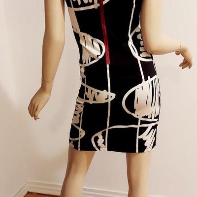 Jean Paul Gsultier Desigual Geometric black and white design dress