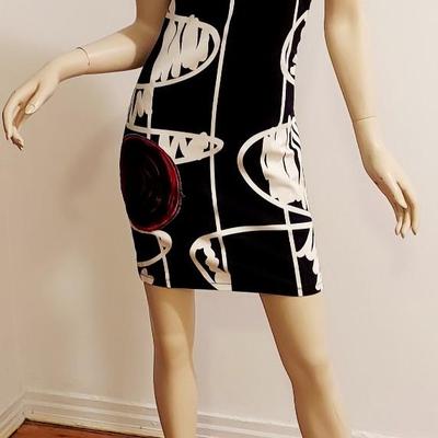 Jean Paul Gsultier Desigual Geometric black and white design dress