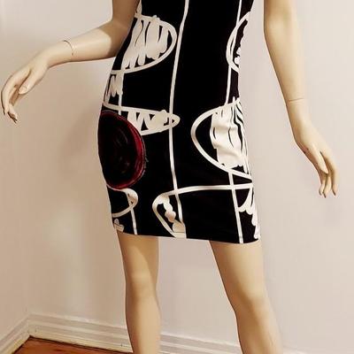 Jean Paul Gsultier Desigual Geometric black and white design dress