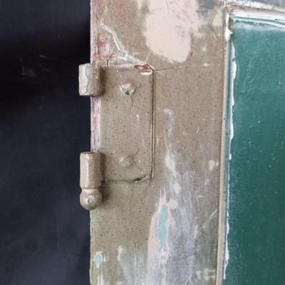 REPURPOSED OLD CABINET DOOR CHALK BOARD