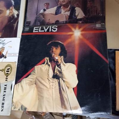 ELVIS AND OTHER VINYL RECORD ALBUMS