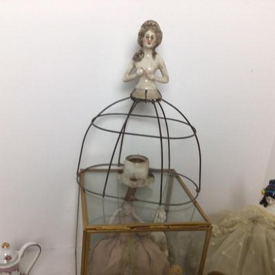 758 Antique Porcelain Dresser Doll Lot