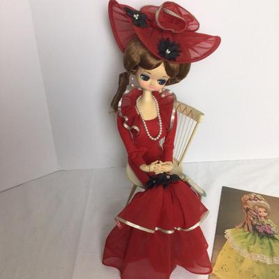 756 â€œLady In Redâ€ Elegant Dolls by Bradley