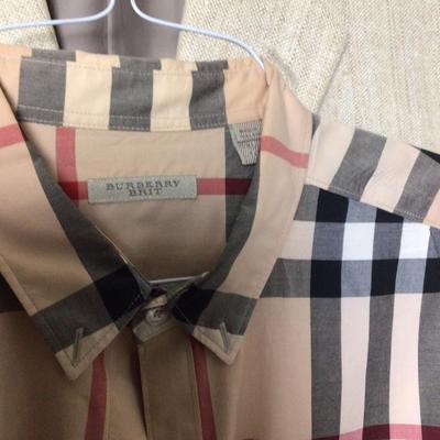 737 Burberry XL Silk Shirt & Brooks Brothers Blazer