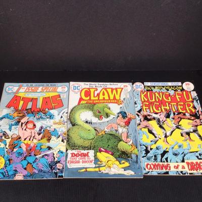 730 DC Comic Lot 1975 Atlas, Claw, Kung-Fu