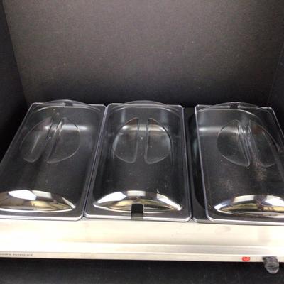 676 Cookâ€™s Essential Triple Buffet Server