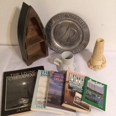 1200 Chesapeake Nautical Book Lot & decor