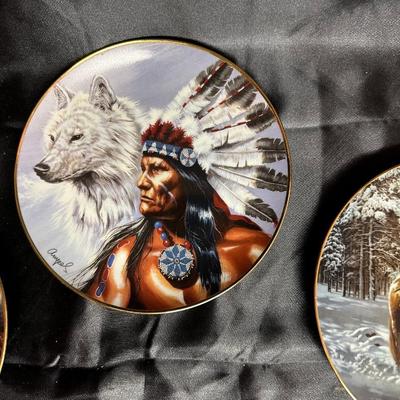 NATIVE AMERICAN THEMED PLATES