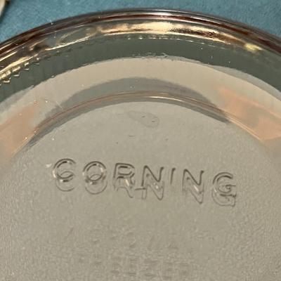 CORNING AMBER GLASS BOWLS IN CHROME HOLDERS