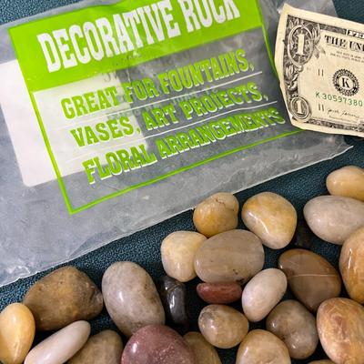 DECORATIVE POLISHED ROCKS NEW FROM BAG