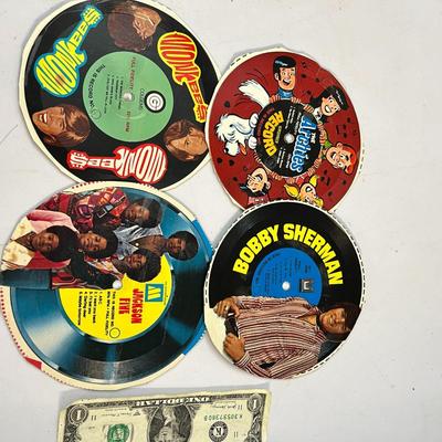 CEREAL BOX RECORDS MONKEES, JACKSON 5, ARCHIES, ETC.