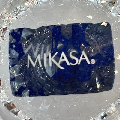 MIKASA â€œCROWN JEWELâ€ LEAD GLASS CANDLE VOTIVE 