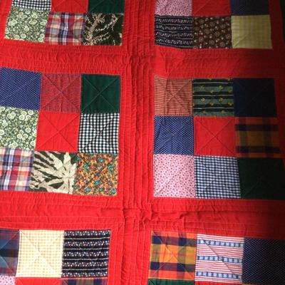 105 Bright Bold Patchwork Quilt