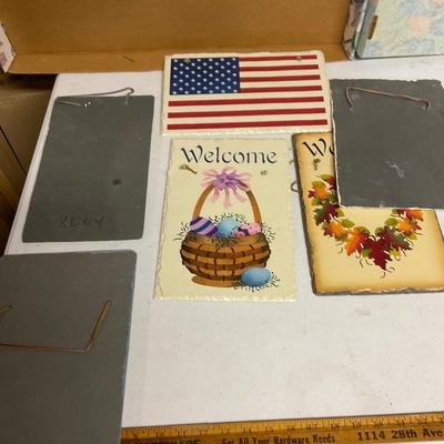Slate Holiday Signs