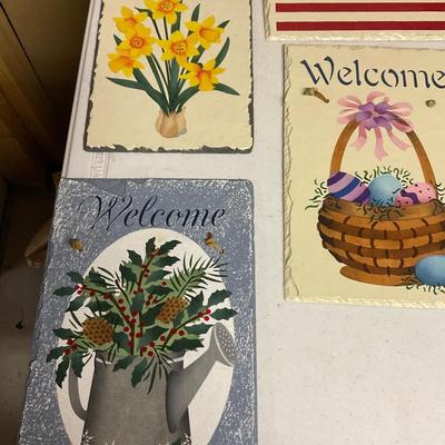 Slate Holiday Signs