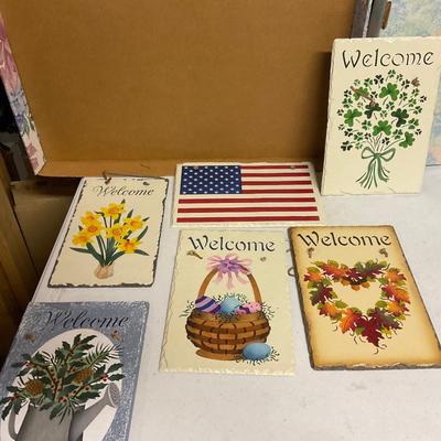 Slate Holiday Signs